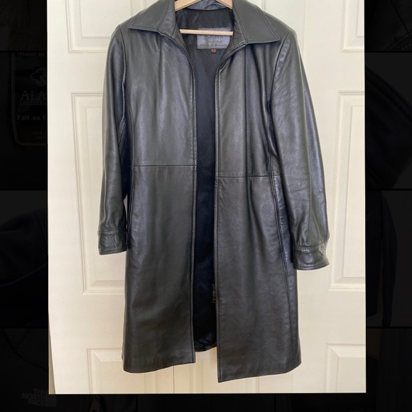 Vintage 2k Leather Coat 💣 - Picture 1 of 7